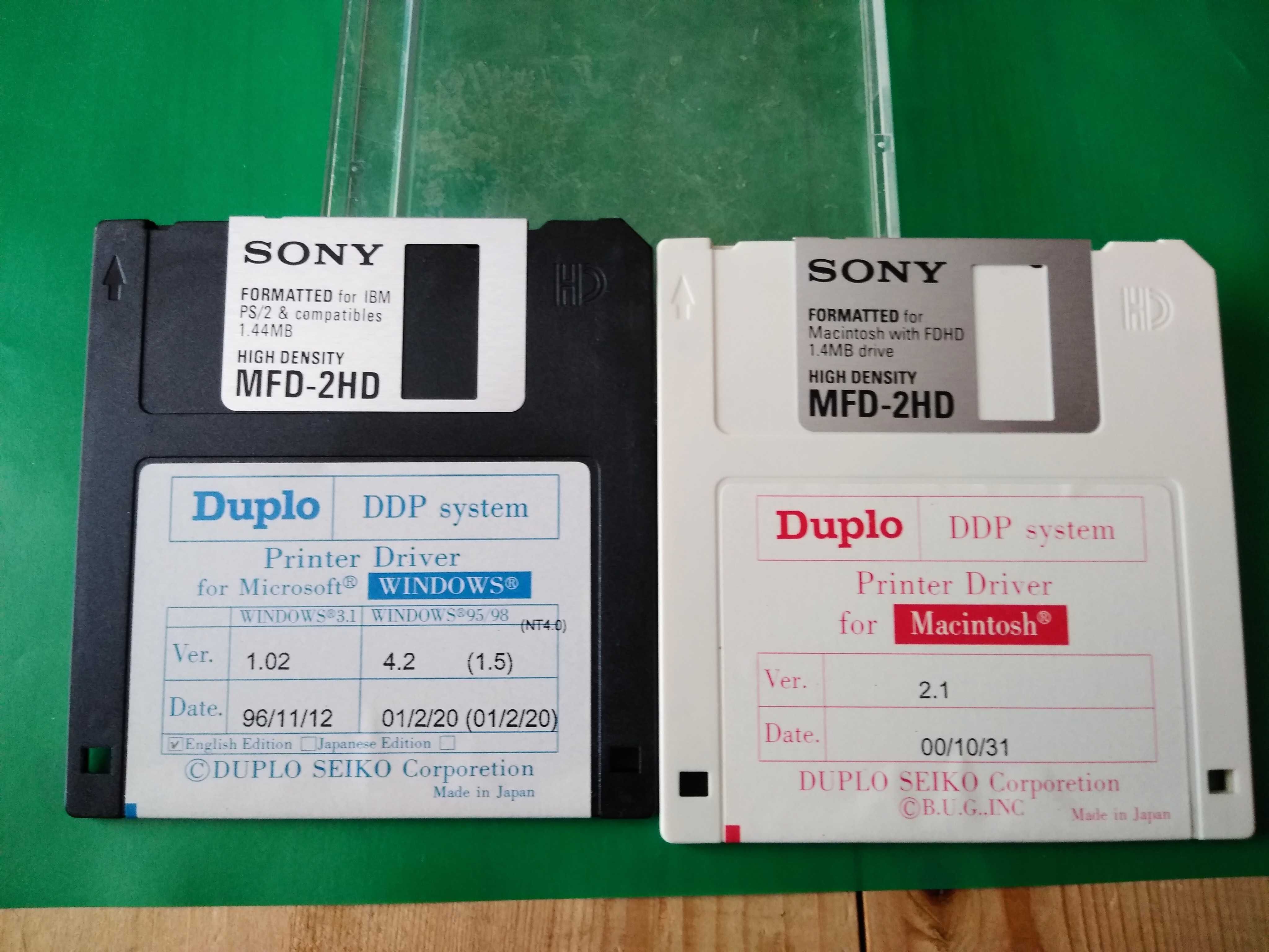 2 дiскети Sony(Duplo DDP system),Японiя