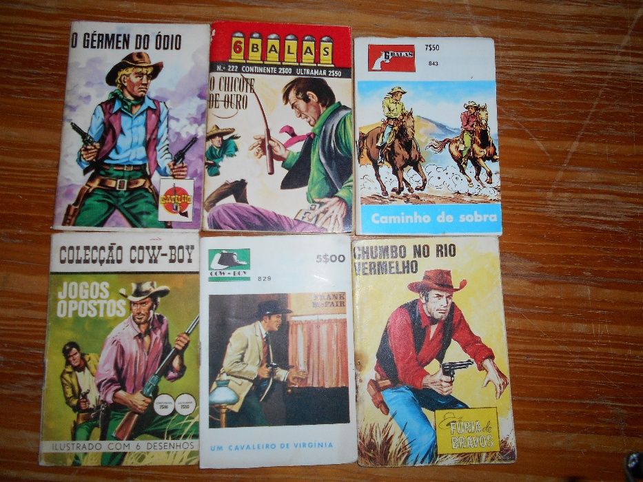 Lote de livros de Cowboys