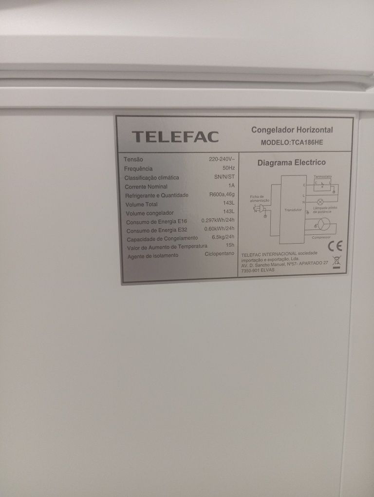 Vendo arca 143 litros semi-novo