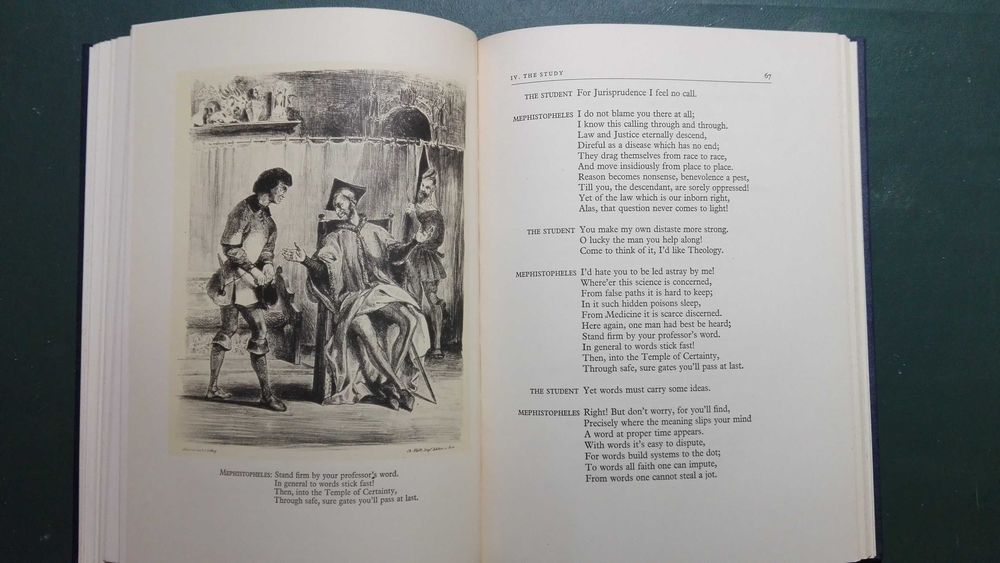 Fausto - Goethe - ilustrado por Delacroix, 1932, NY Heritage Press