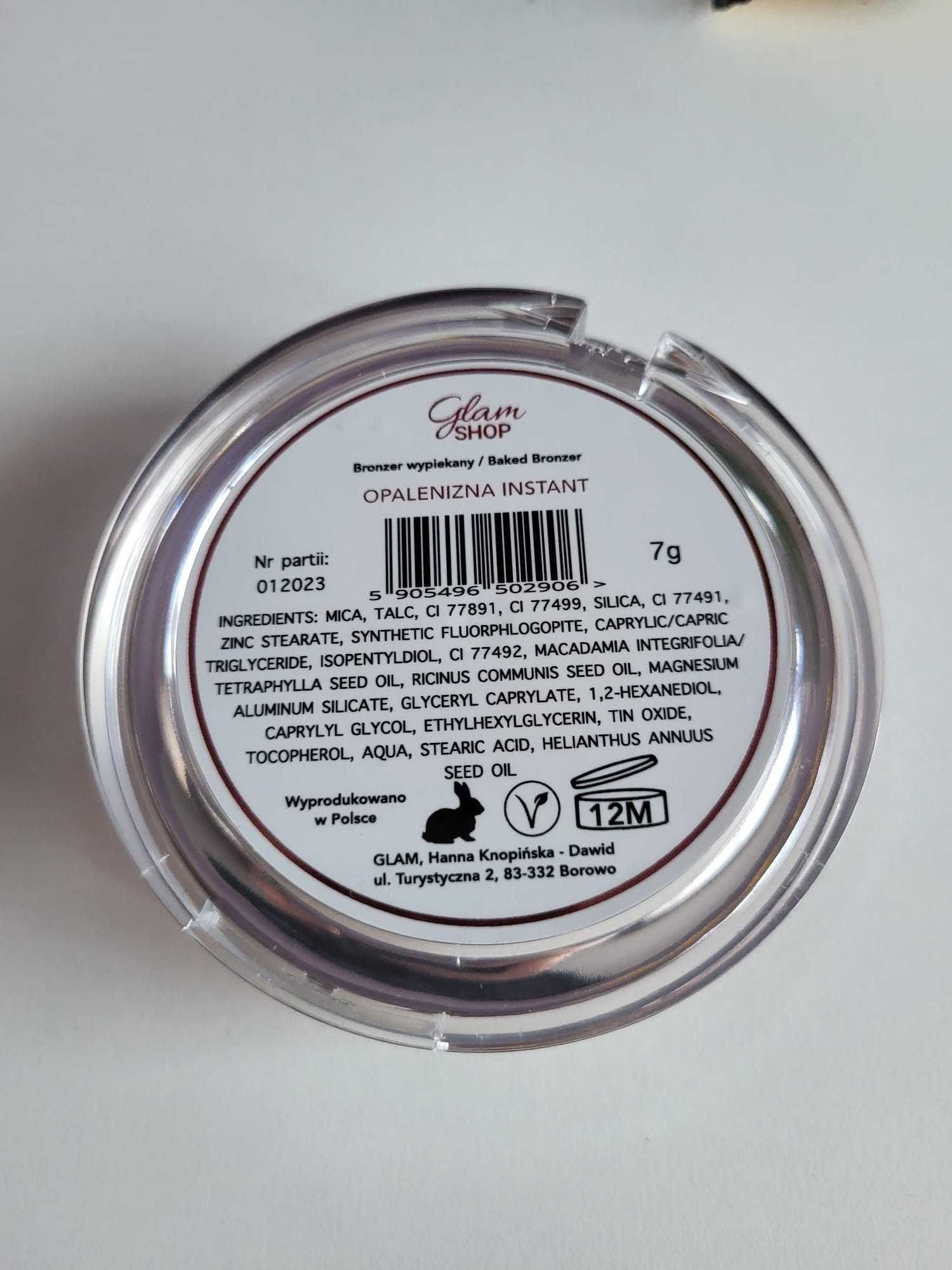Zestaw Glamshop - Bronzer Opalenizna i cienie