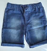 Spodenki chłopięce r. 146 elastyczne dresowe ala jeans stan idealny
