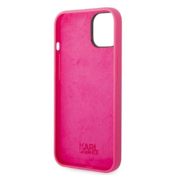 Etui Karl Lagerfeld Silicone RSG Różowe do iPhone 14 Plus/15 Plus 6,7"