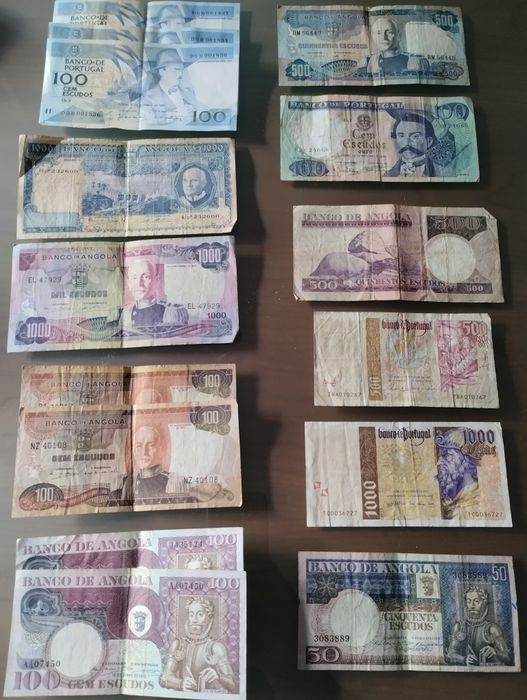 Colecção de notas antigas