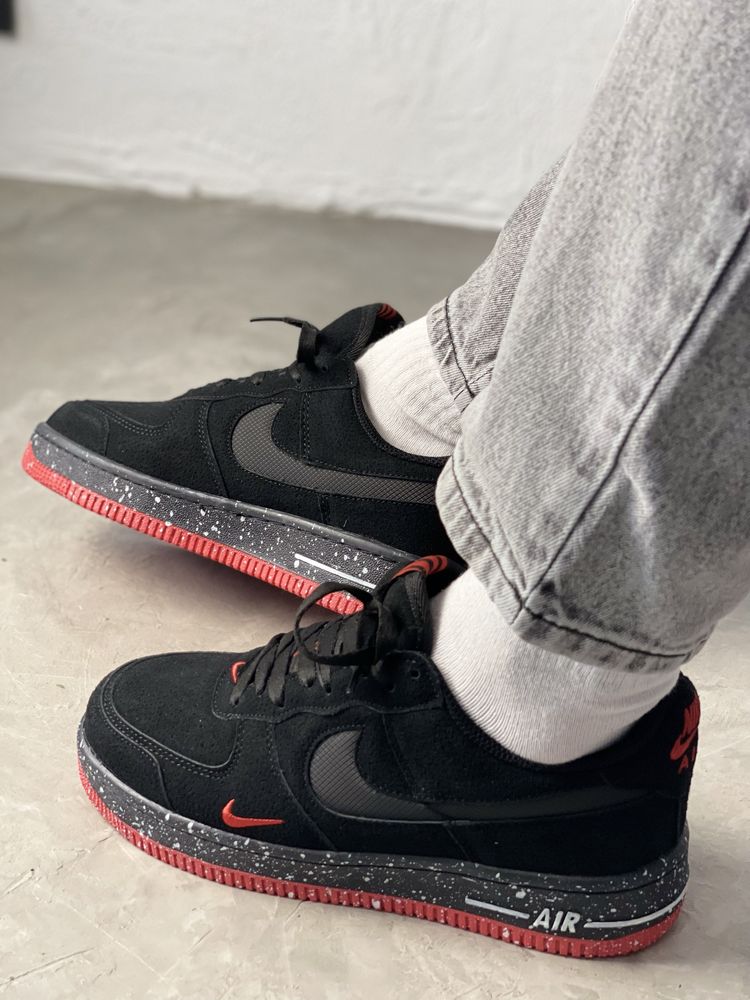 Кроссовки - Кросівки Nike Air Force Black&Red