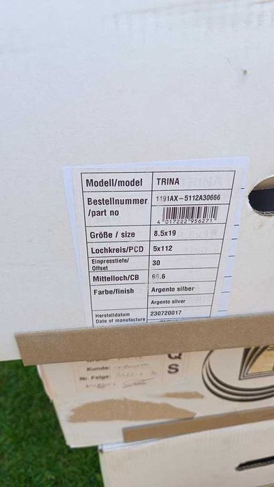 Nowe alufelgi Diewe Trina 19 5x112 Audi Seat Skoda VW Mercedes