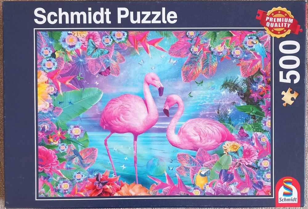 Puzzle 500 Schmidt, Flamingi