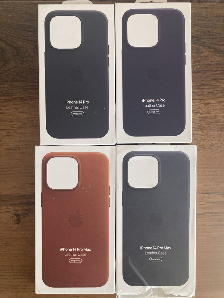 Чехол кожаный Apple iPhone 14 Pro Max Leather Case with MagSafe