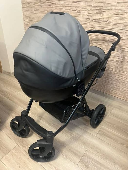 Детская коляска 2 в 1 Bair серая