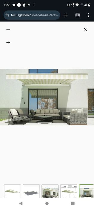 Markiza 4m/300cm konstrukcja stalowa