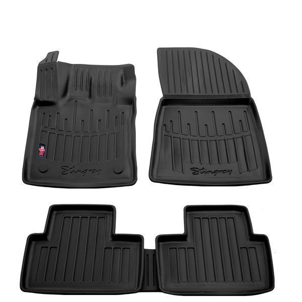 Гумові 3D коврики в салон Рено Captur/ Clio/ Dokker/ Express/ Duster
