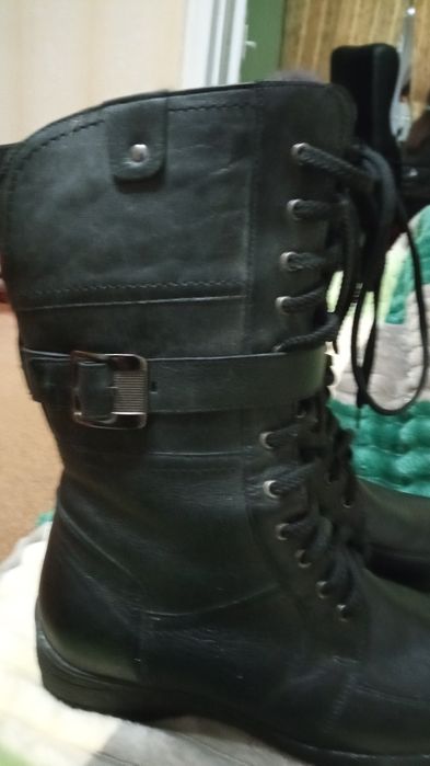 Нові зимові шкіряні сапожки 40, повномірять0 роз.