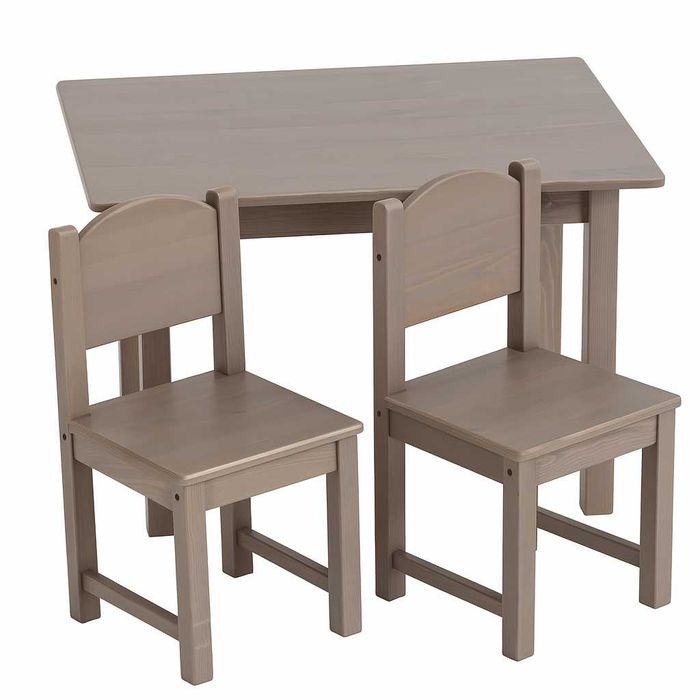 Ikea SUNDVIK Zestaw dziecięcy: drewniany stolik + 2 krzesełka