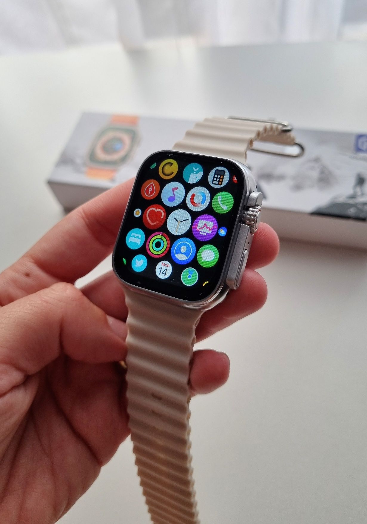Smartwatch T800 szary paseczek