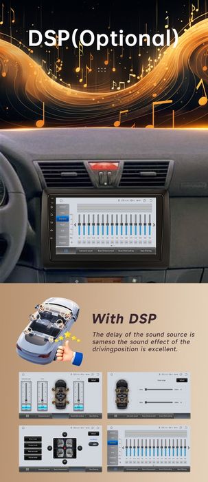 Rádio Fiat Stilo 2001-10 CarPlay/Android Auto 2/32GB BT GPS WiFi NOVO