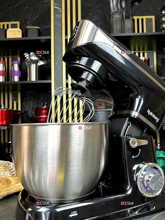 НЕМЕЦКИЙ Кухонный комбайн Rainberg RB-8080 3в1 /5.5 л/ 4200 Вт ЧЕРНЫЙ