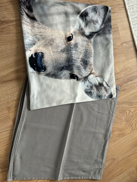 Poszewki dekoracyjne Home&You Ikea sarna las zwierzęta ozdobne nowe