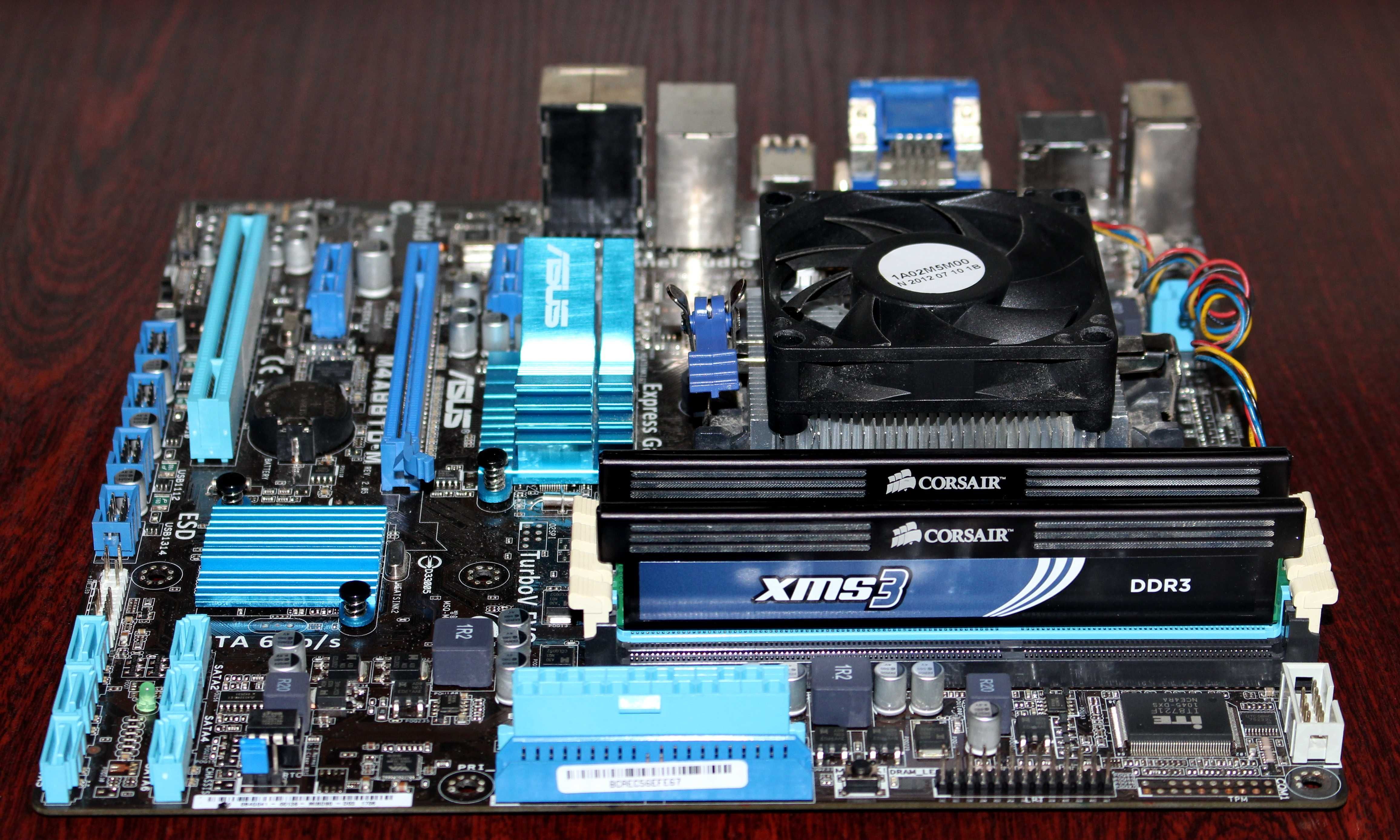 Мат. плата ASUS M4A88TD-M, Пр. AMD Athlon II X2 270, Пам Corsair 2х2GB