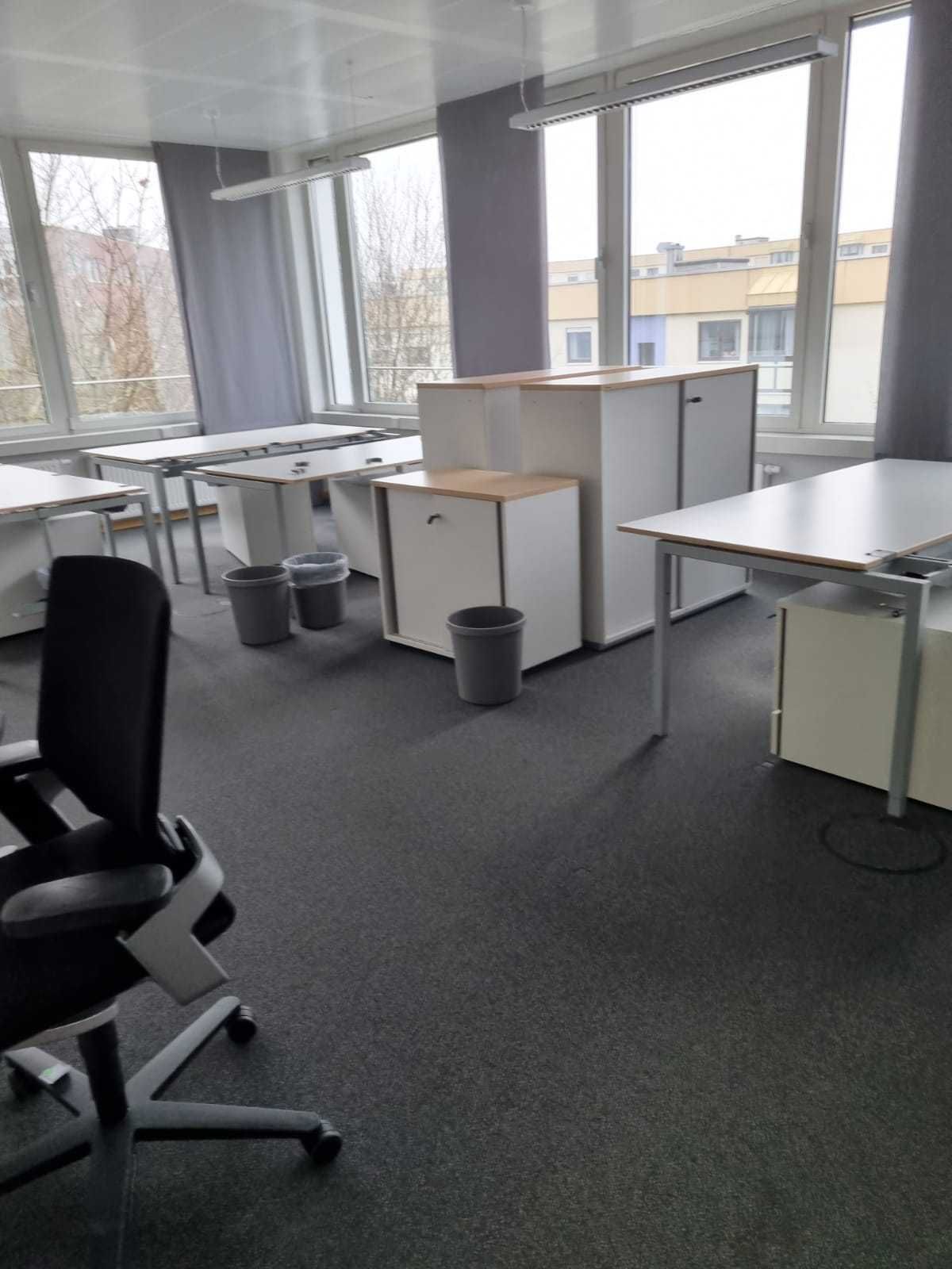 Meble biurowe 40 kompletów szafa aktowa biurko