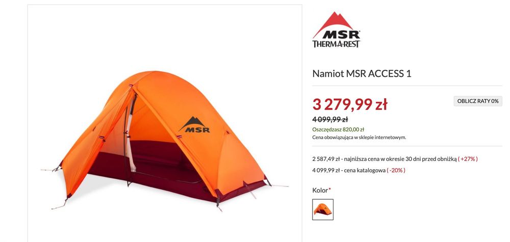 Namiot MSR Access 1