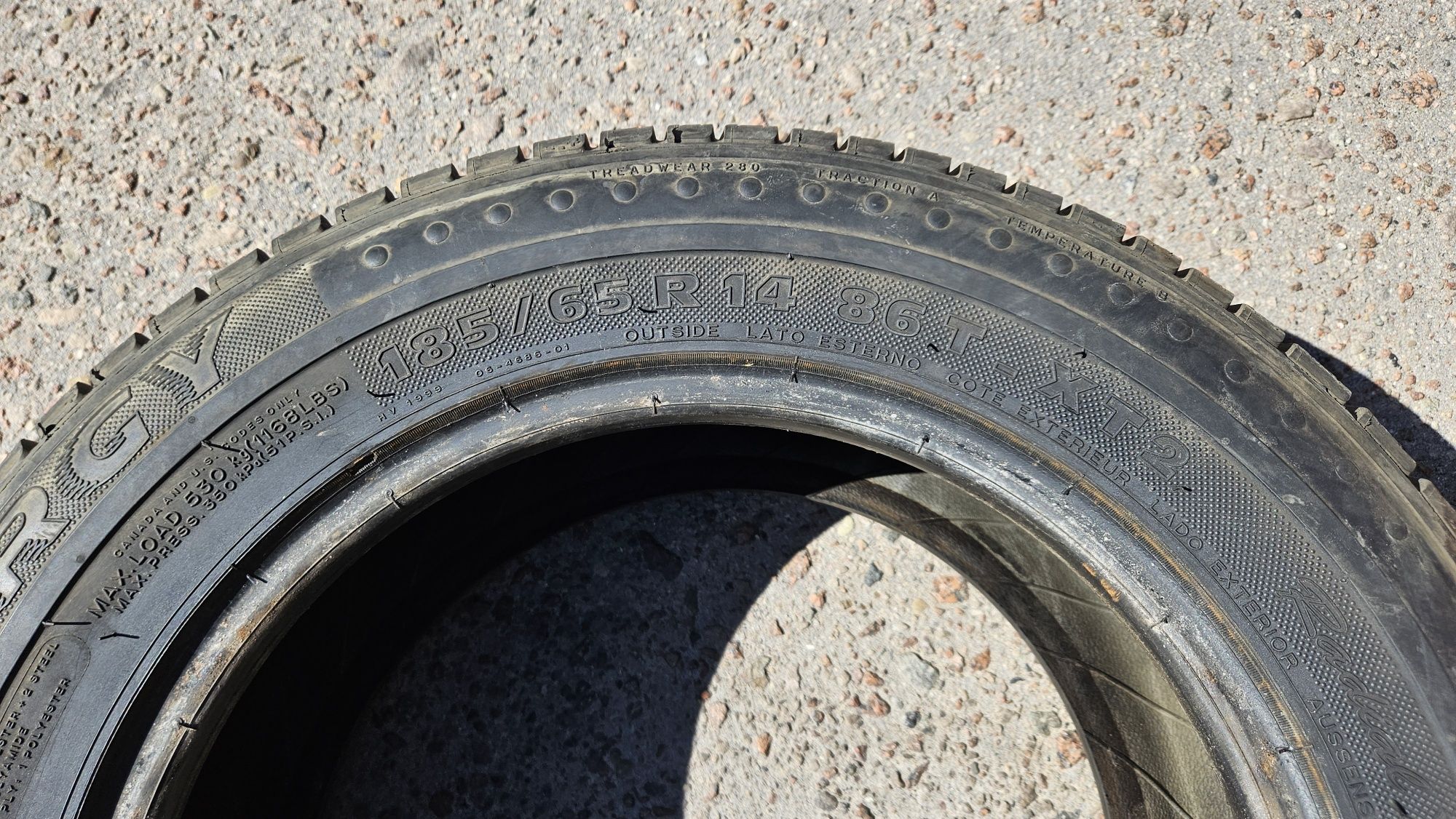 185/65R14 Michelin Energy XT2, одна
