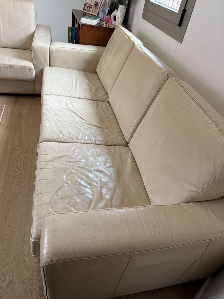 Conjunto sofas bege