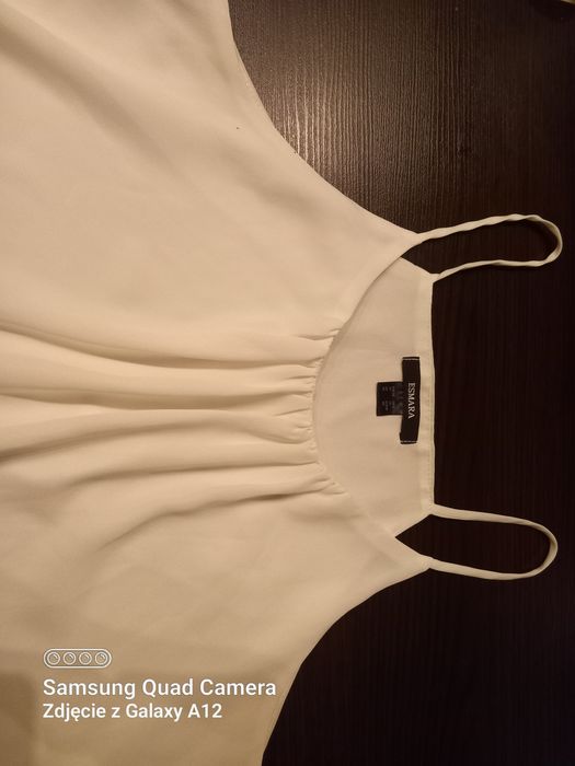 Koszulka bluzka biala na ramiączkach 40 L Nowa