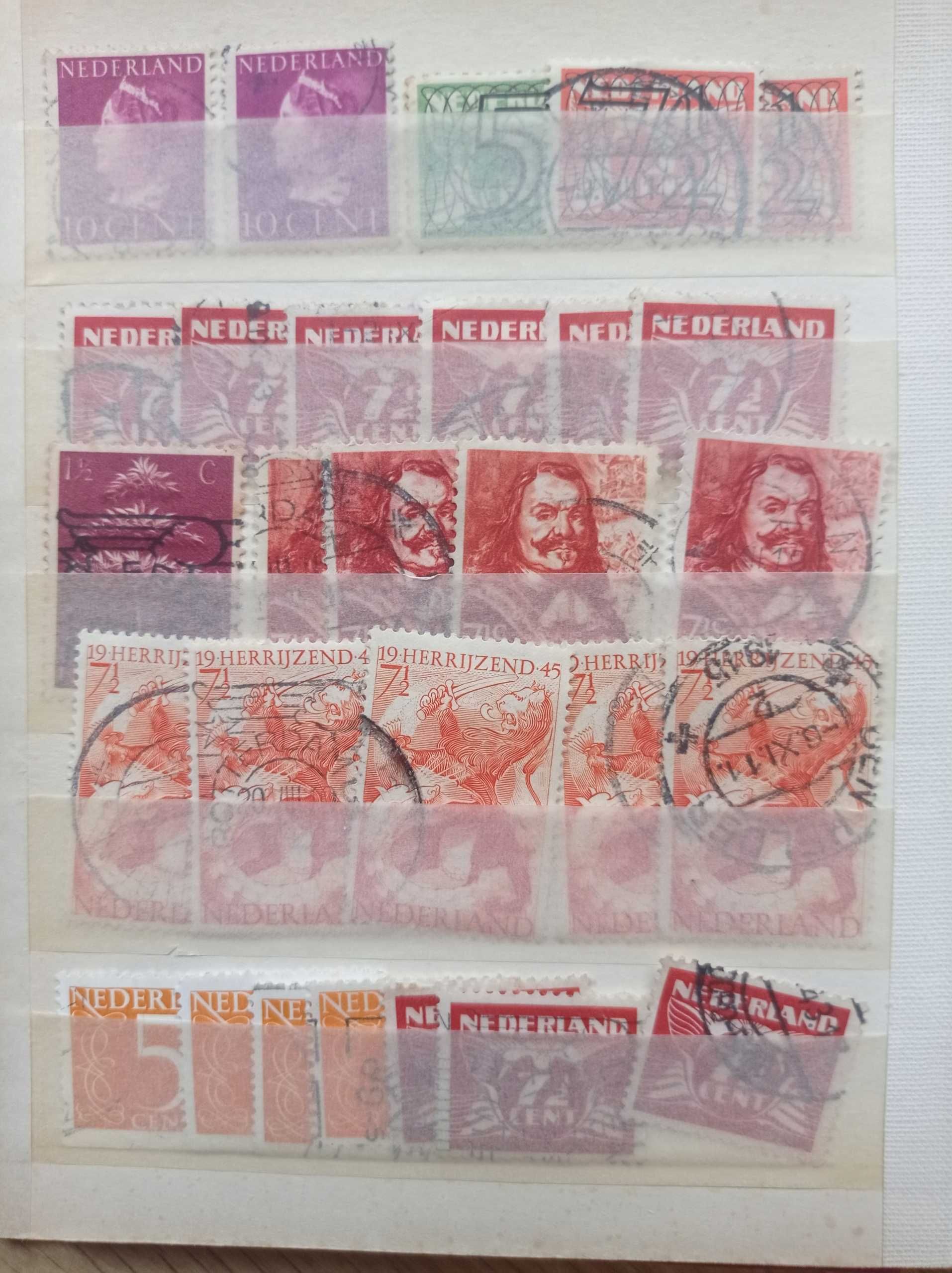 Znaczki pocztowe Holandia - 400 sztuk + klaser - (1/8)