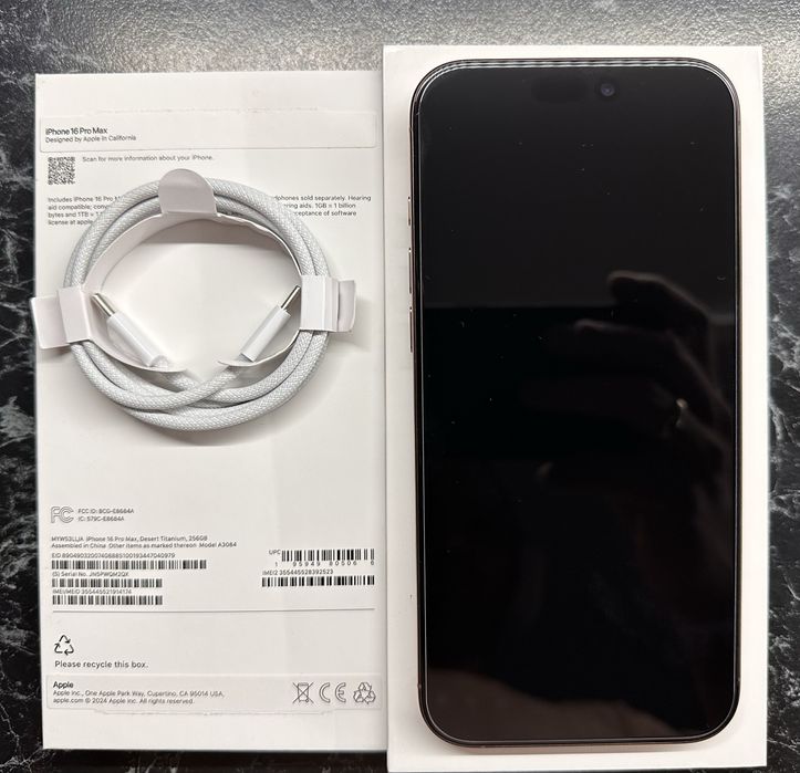 iPhone 16 Pro Max 256 eSim, 98% батарея 990$