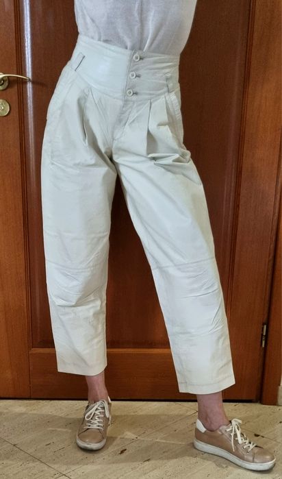 Betty Barclay Spodnie Skóra Vintage lata 80-te