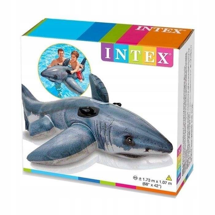 Rekin dmuchany materac dla dzieci Intex 173cm