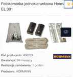 Fotokomórka jednokierunkowa Hormann EL 301