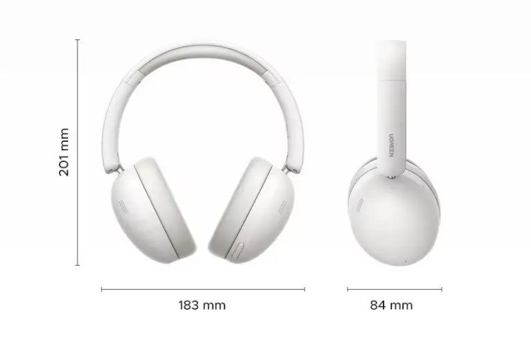 Навушники UGREEN Studio Max2 Чорні Мікрофон Bluetooth 5.4 для геймері