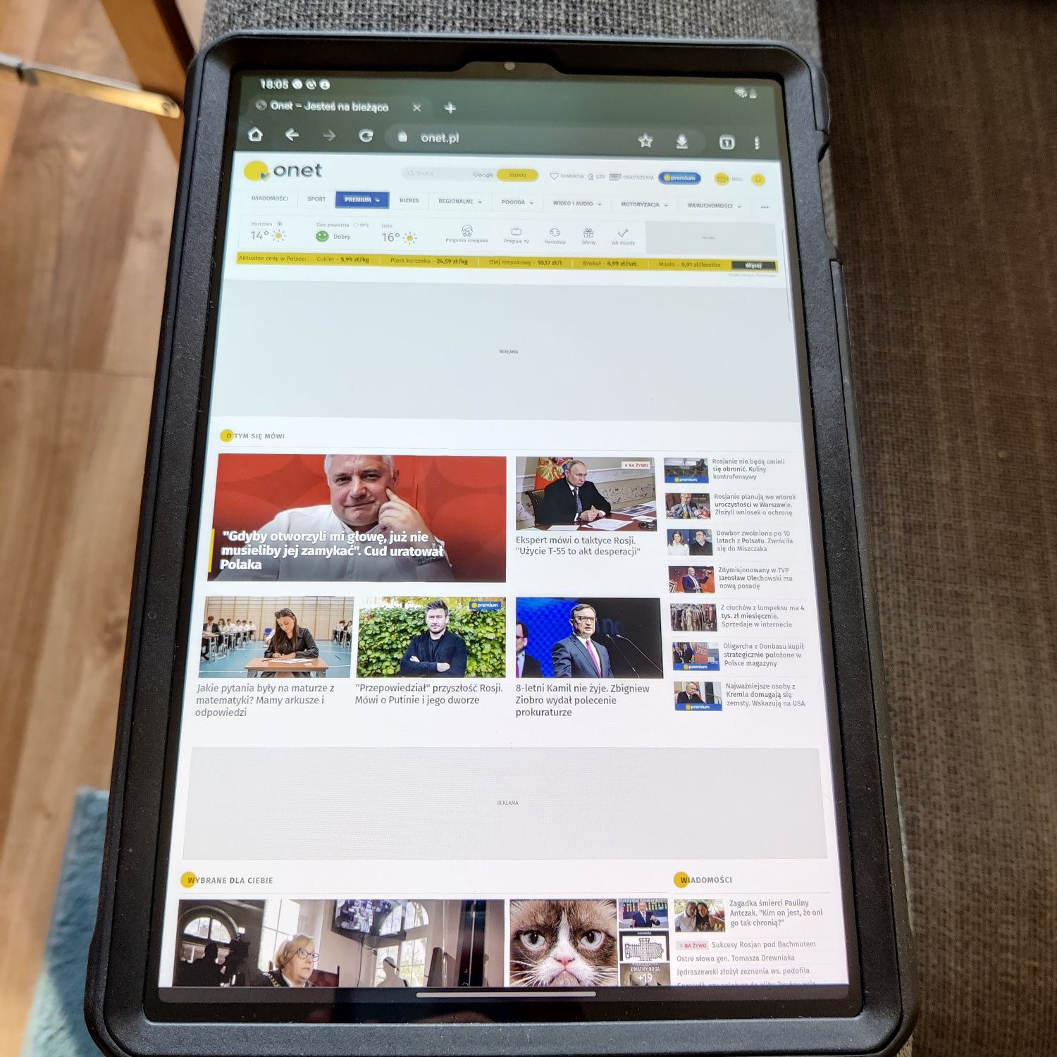 Tablet 10,5" Samsung Galaxy S5E 64GB Złoty