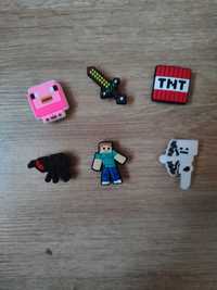 Spinki crocs przypinki do crocsów charms Minecraft