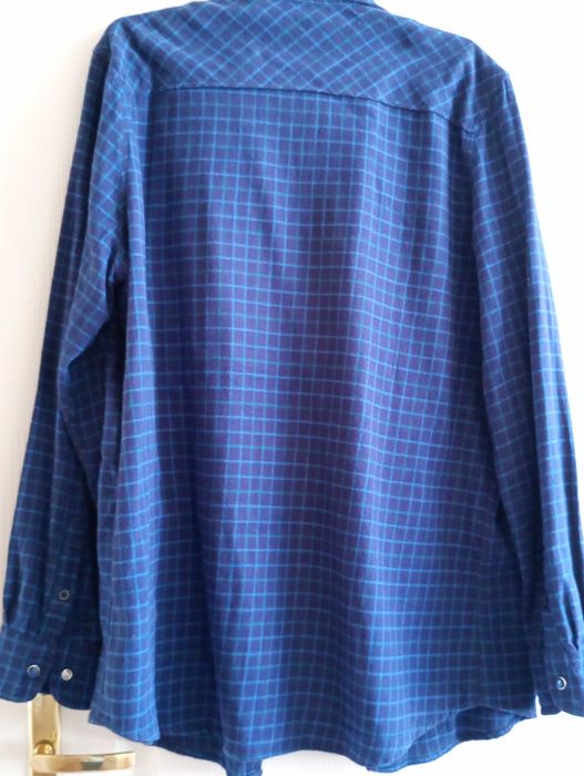 Męska , bawełniana koszula w kratkę - XL - bdb !!