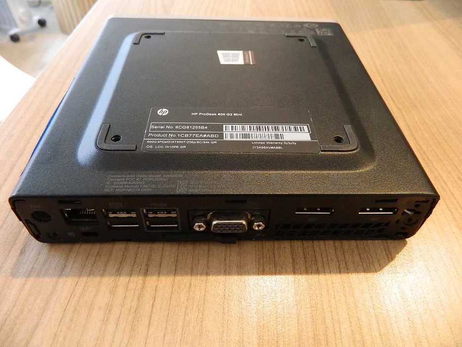 HP Prodesk 600 G3 mini Core i5-7500 8GB DDR4 256GB SSD