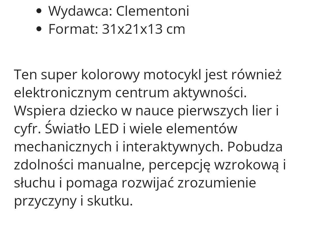 Motor interaktywny Clementoni Baby +10miesiecy