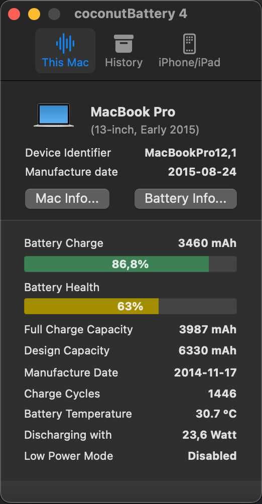 Macbook Pro 2015 13" Retina (i5, 8Gb, 128Gb SSD)