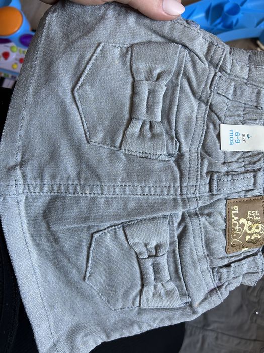 Spódniczka mini szara z brokatem r68