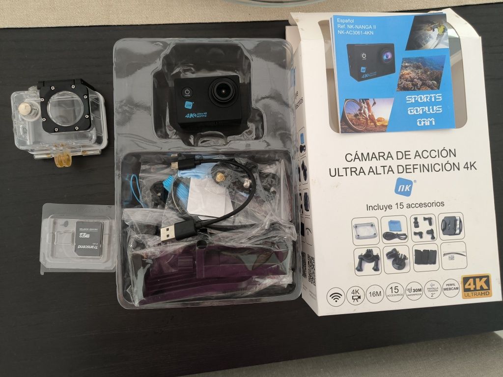 Action cam (tipo go pro) NK AC3061-4KN (4K - 16 MP)