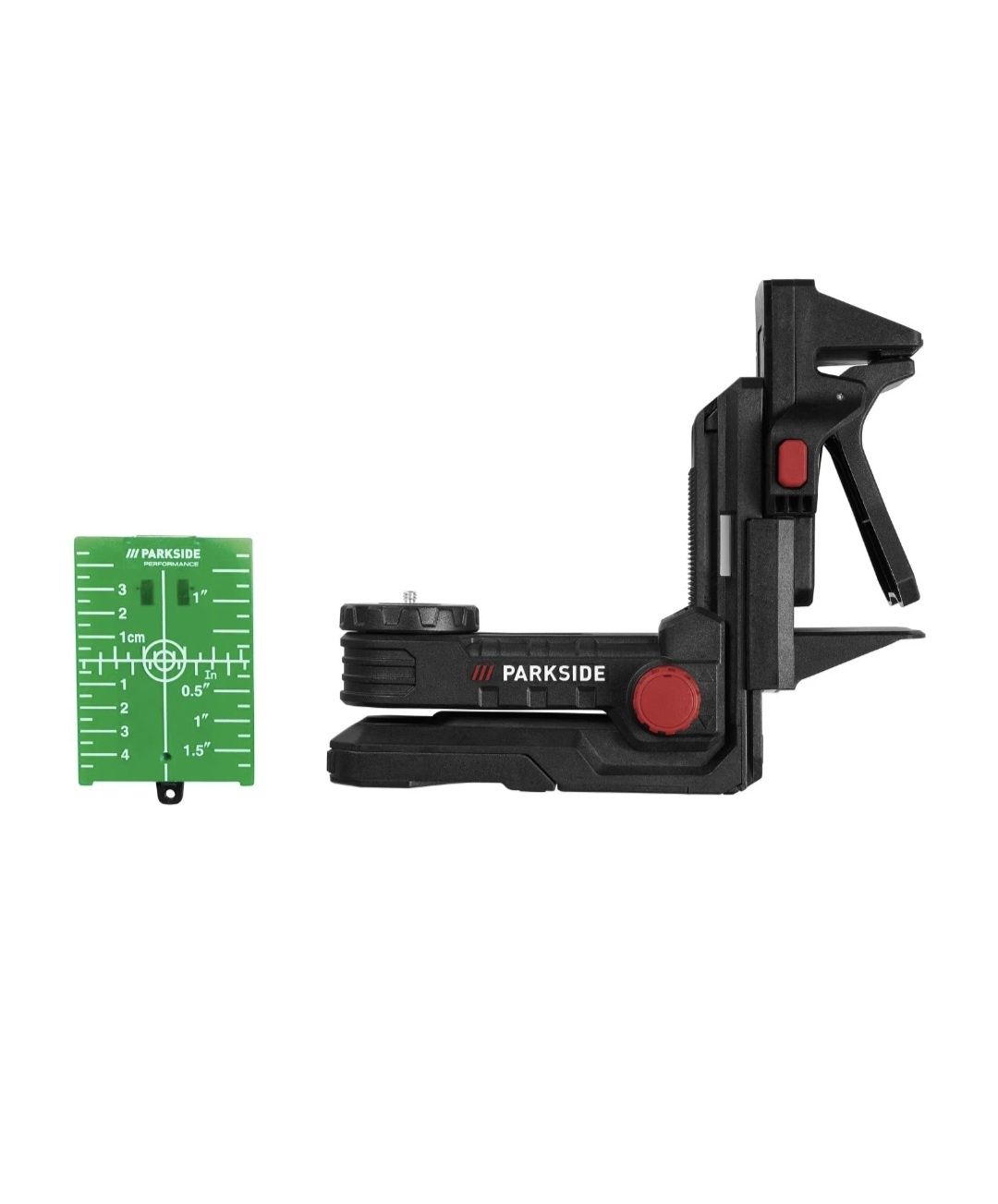Nível laser de linha cruzada recarregável 20V parkside performance