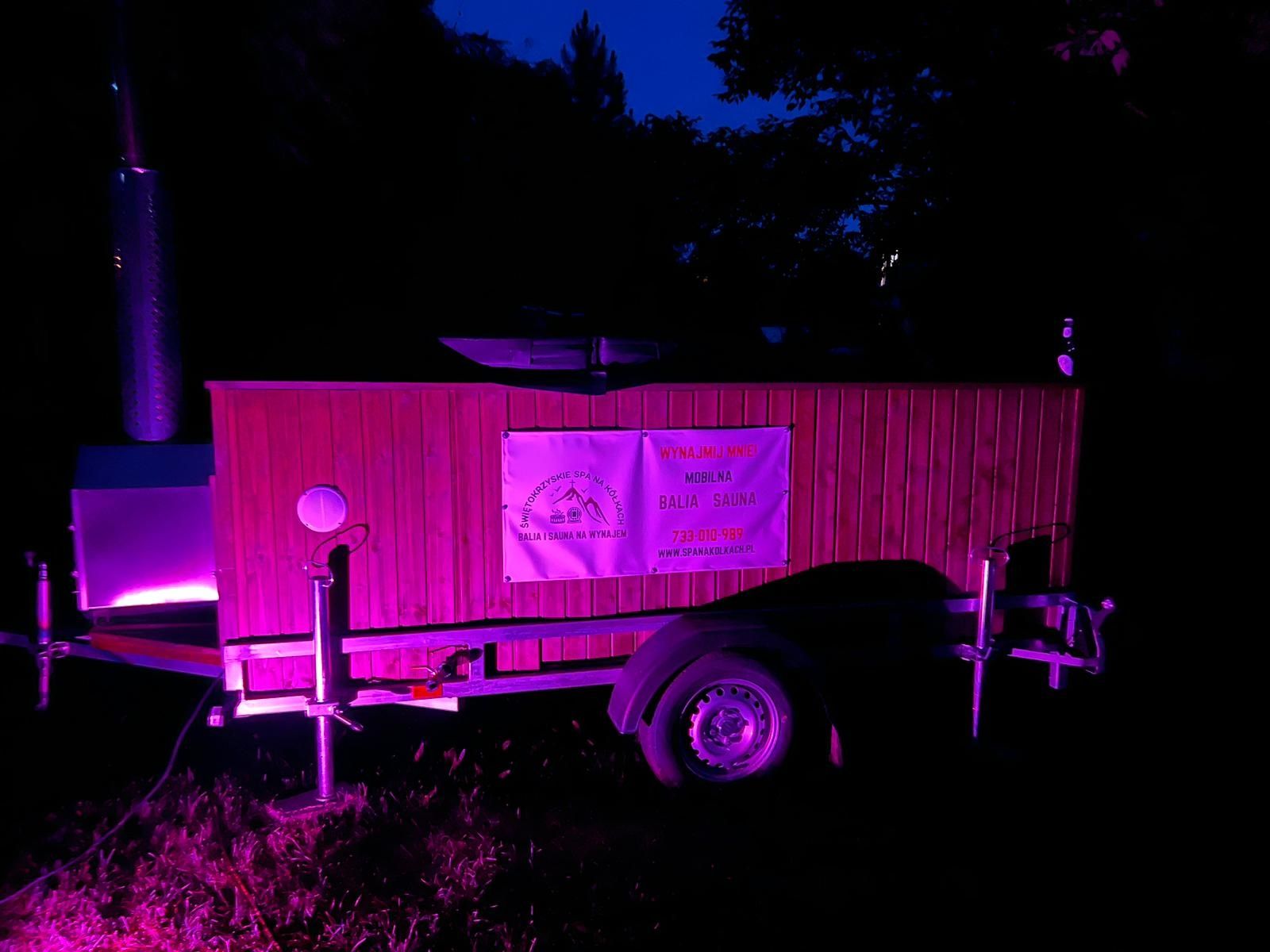 Mobilna Balia jacuzzi wynajem mobilne spa