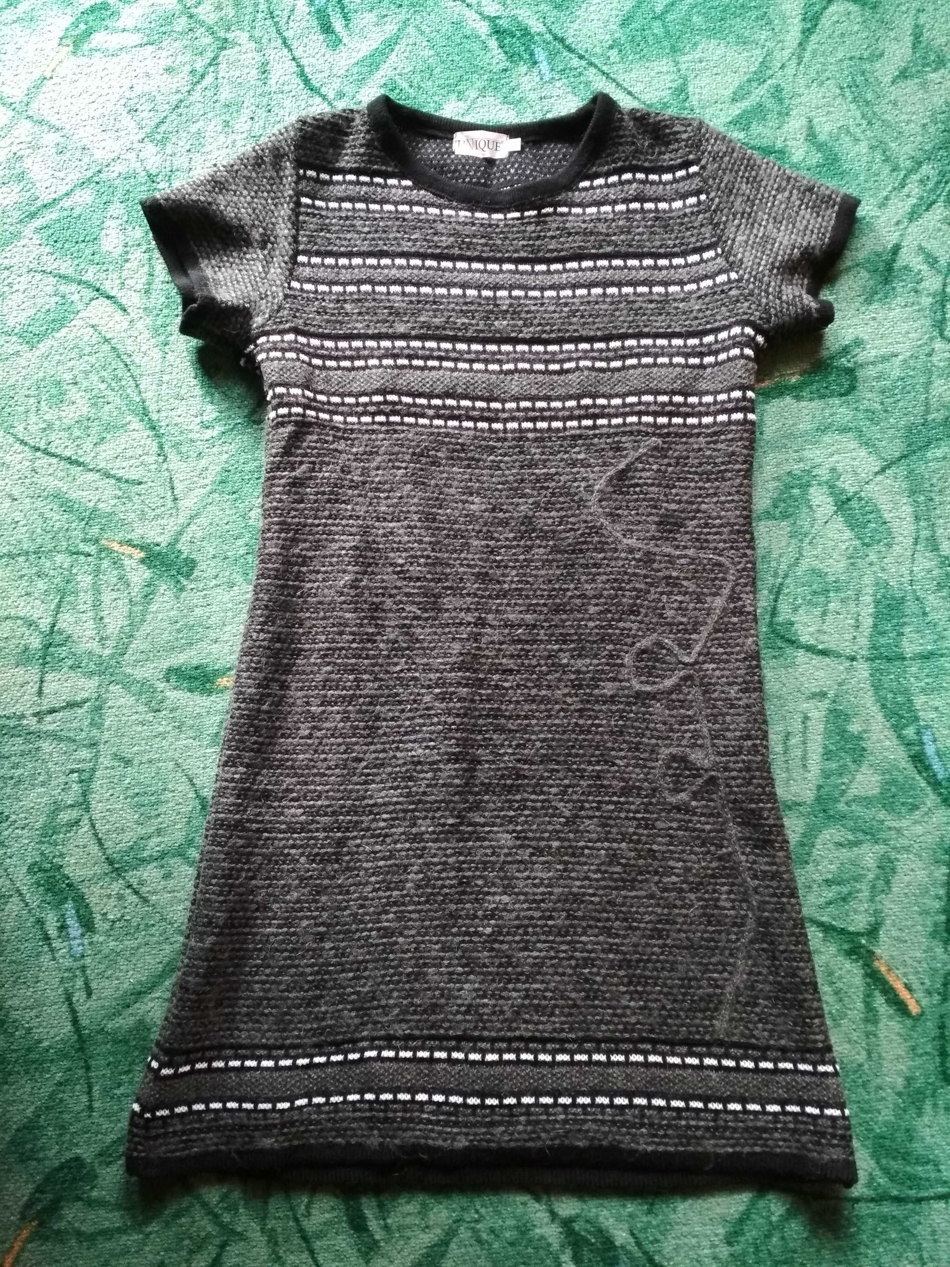 OKAZJA zestaw swetrów S M sukienka dzianinowa narzuta