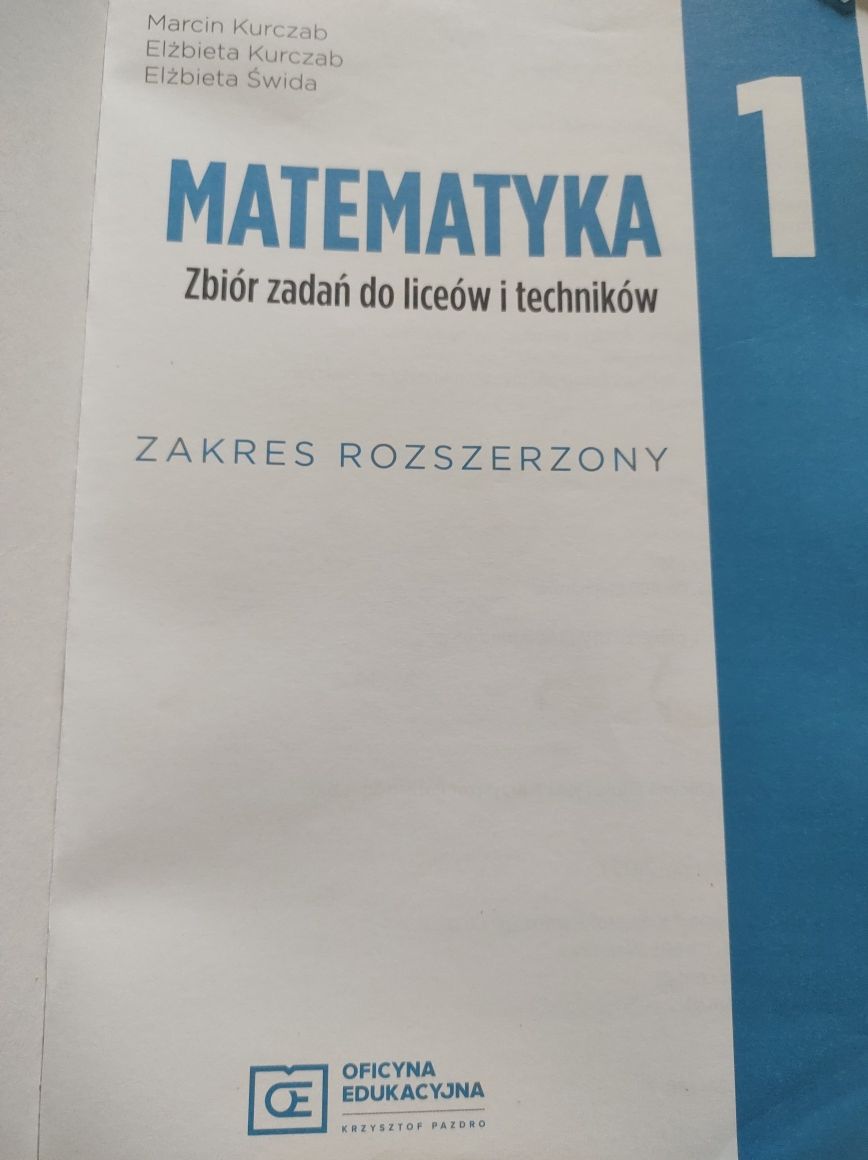 Matematyka zbiór zadań 1 zakres rozszerzony
