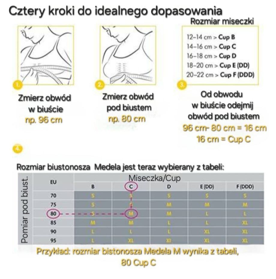 Stanik ciążowy/do karmienia, Medela, M