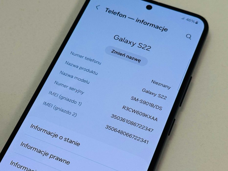 Samsung Galaxy S22 5G 128GB Czarny Gwarancja