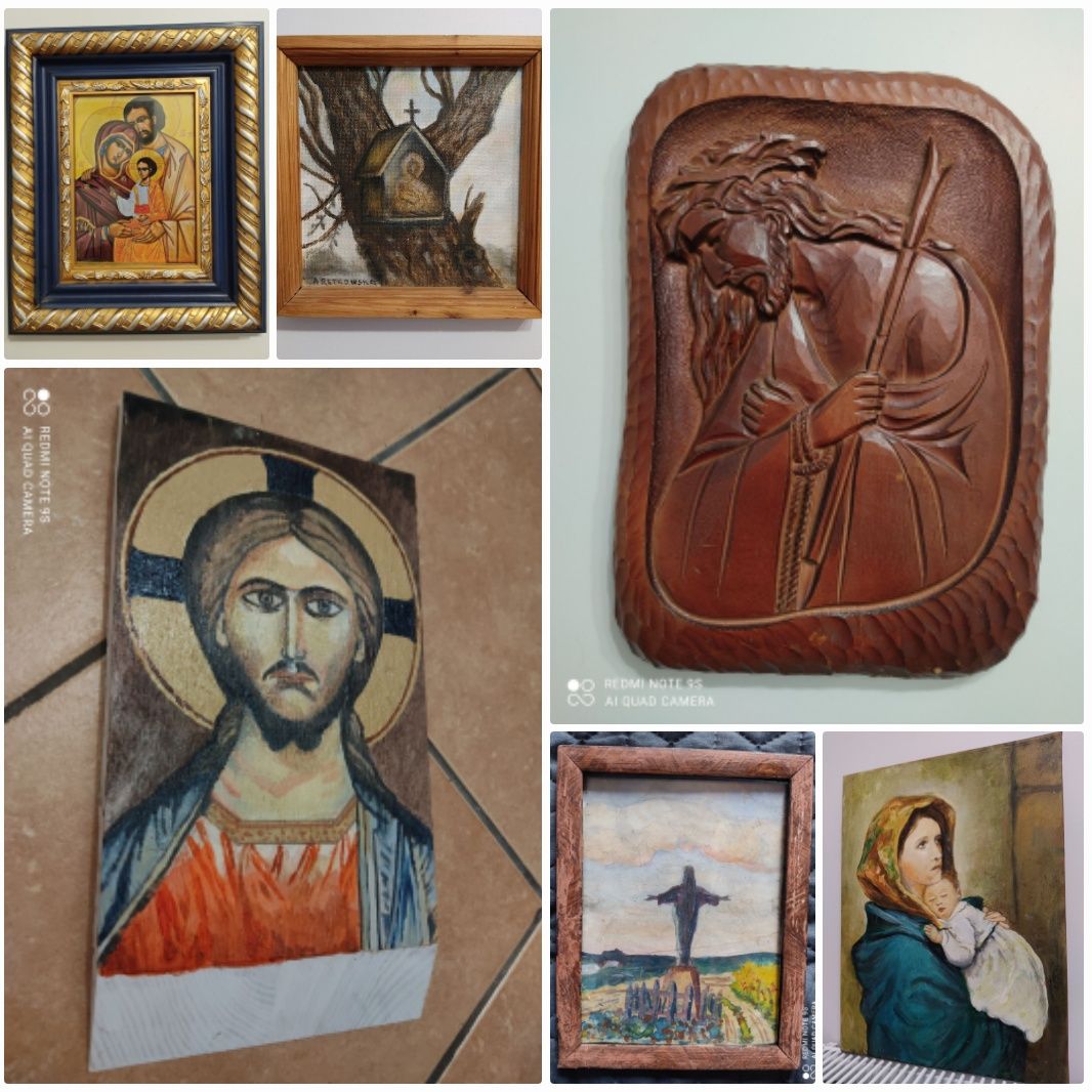 "Religijne"-piękne obrazy i rzeźby o tematyce religijnej, dewocjonalia