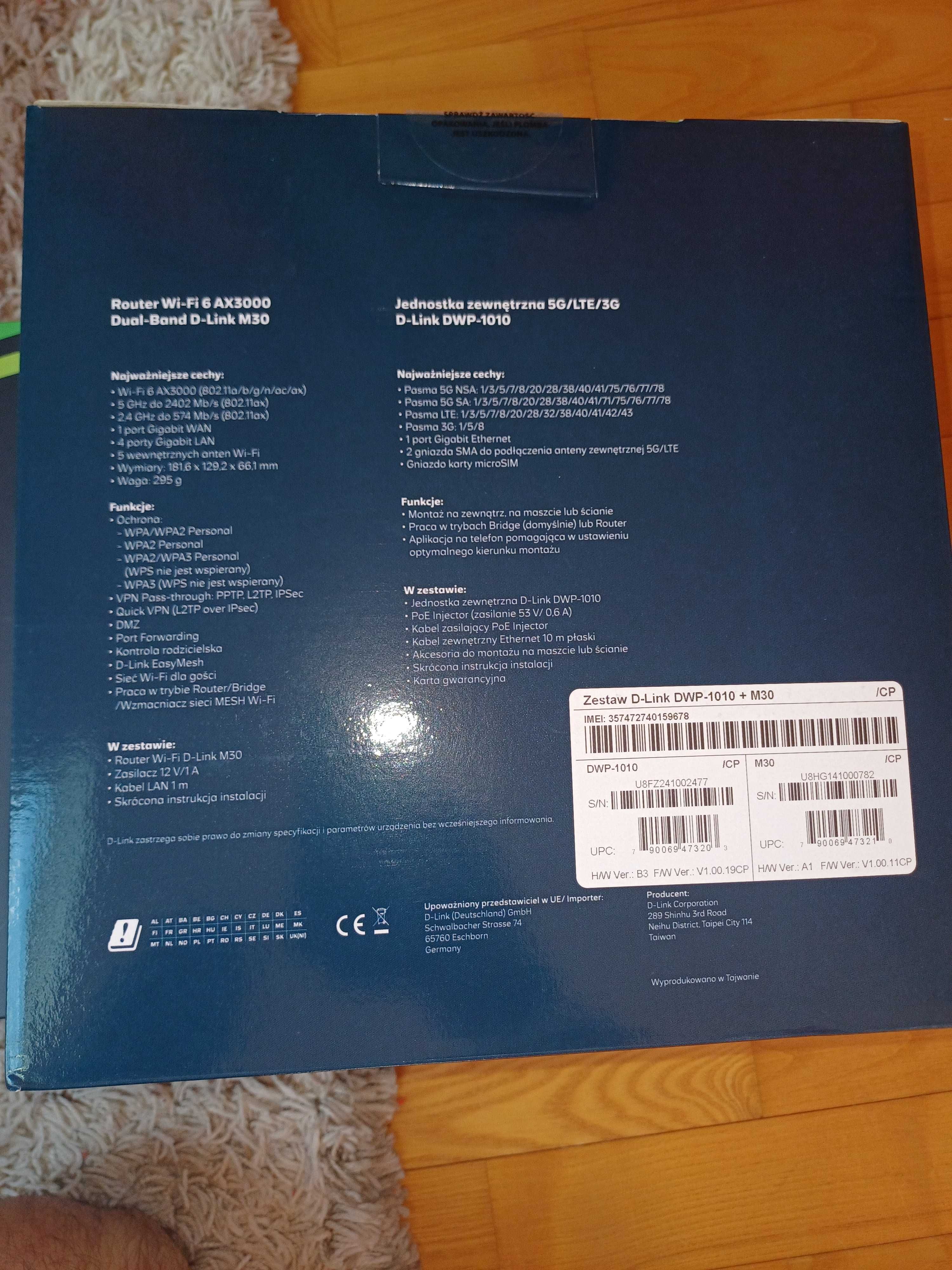 Antena zewnętrzna, router wi-fi 6 D-link