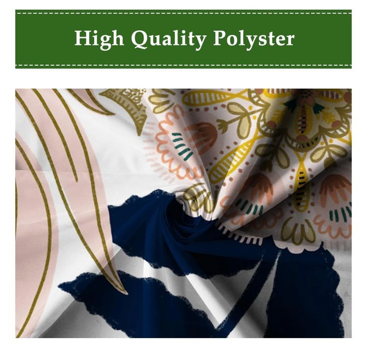 Ttincceer Flower Boho Zestaw zasłon prysznicowych 183x213cm Mid Centur